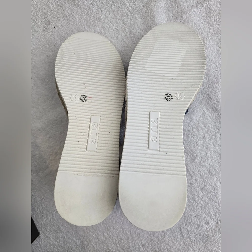 Ana Carrie Denim Espadrille Sandals Size 6M
